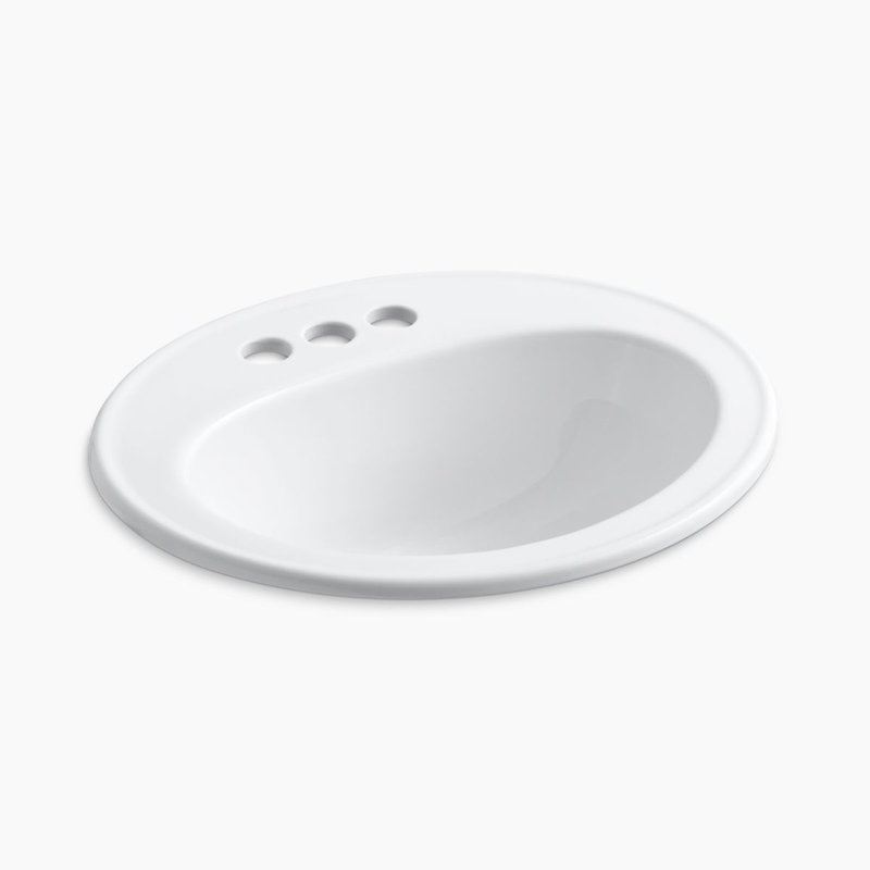 Kohler Pennington® SelfRimming Dropin Bathroom Sink with 4" Centers